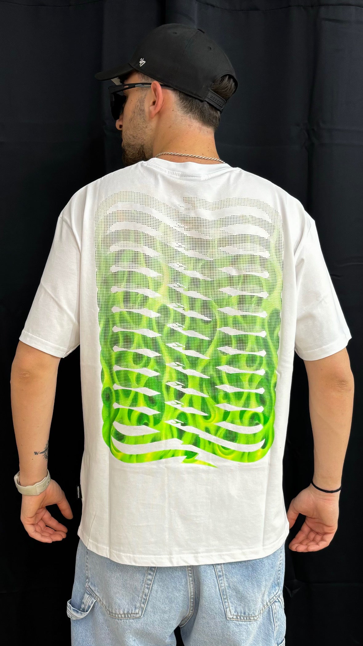T-shirt ribs flame