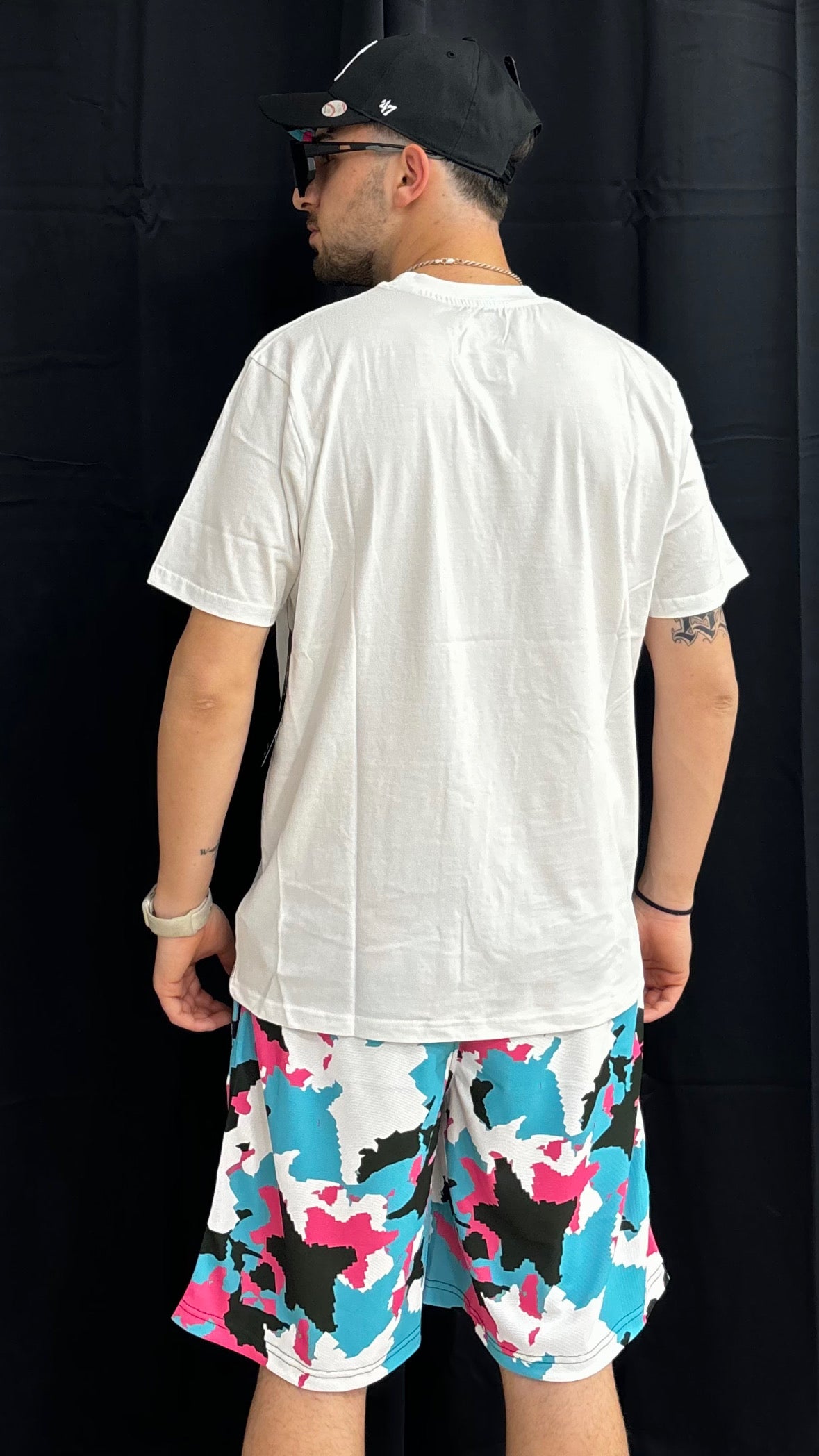 47’ t-shirt New York neon Blue