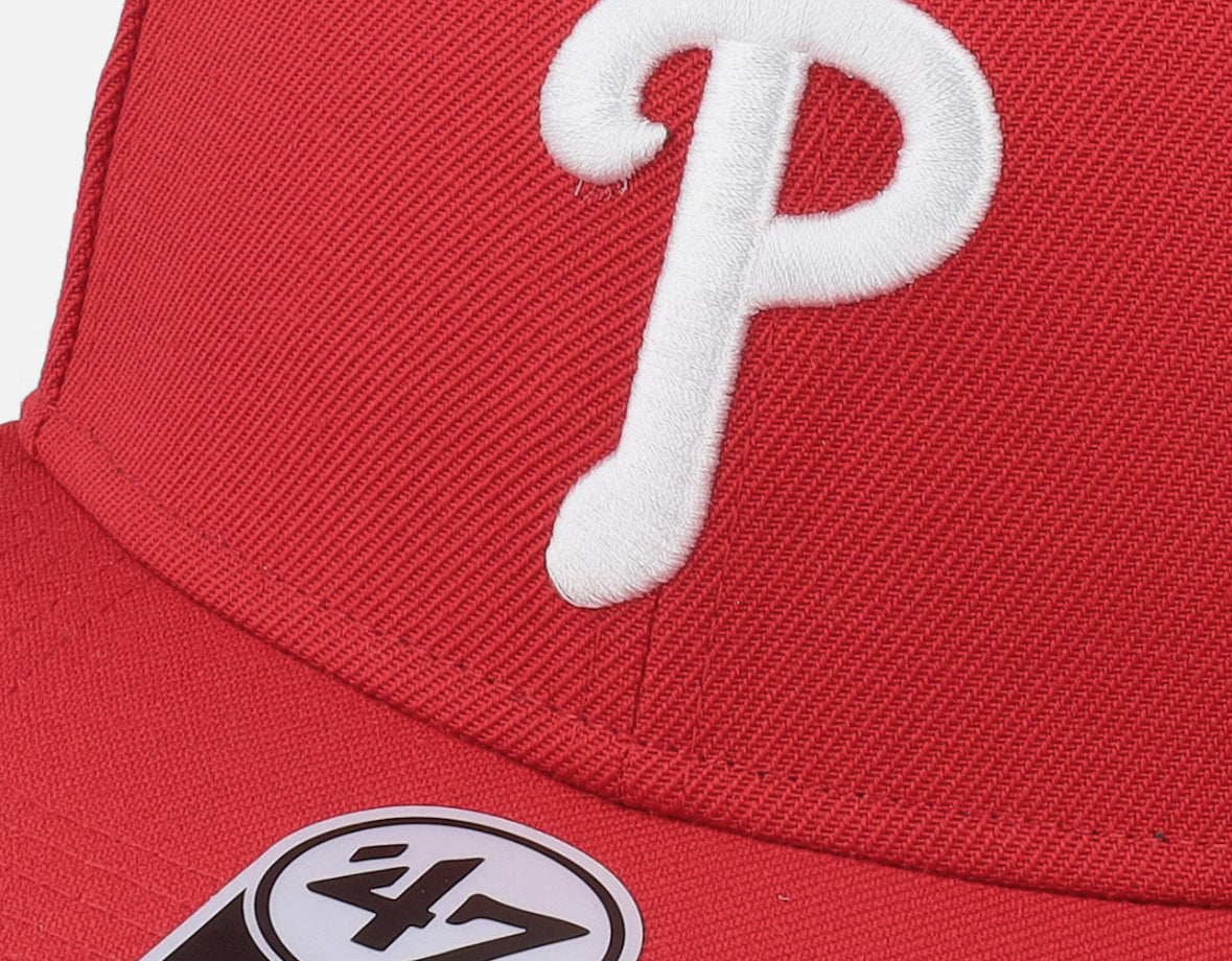 Philadelphia Phillies Replica Sure Shot Captain Red Snapback - 47 Brand