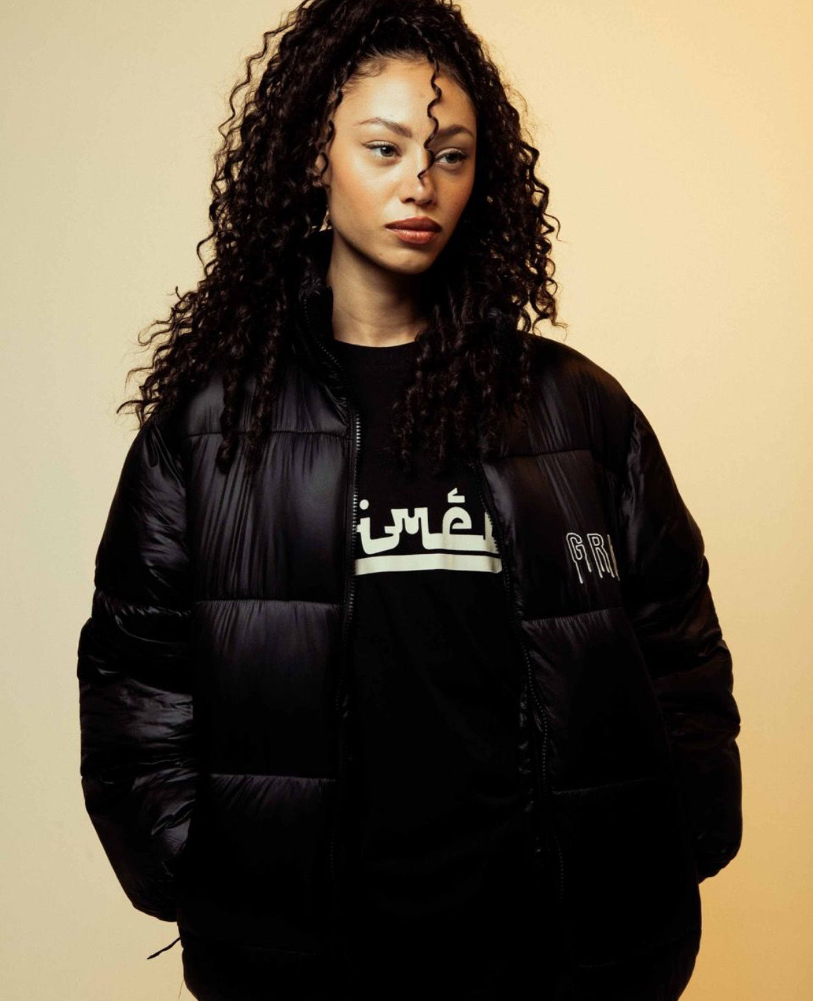 GRIMEY BACK AT YOU PUFFER JACKET - BLACK | FW23