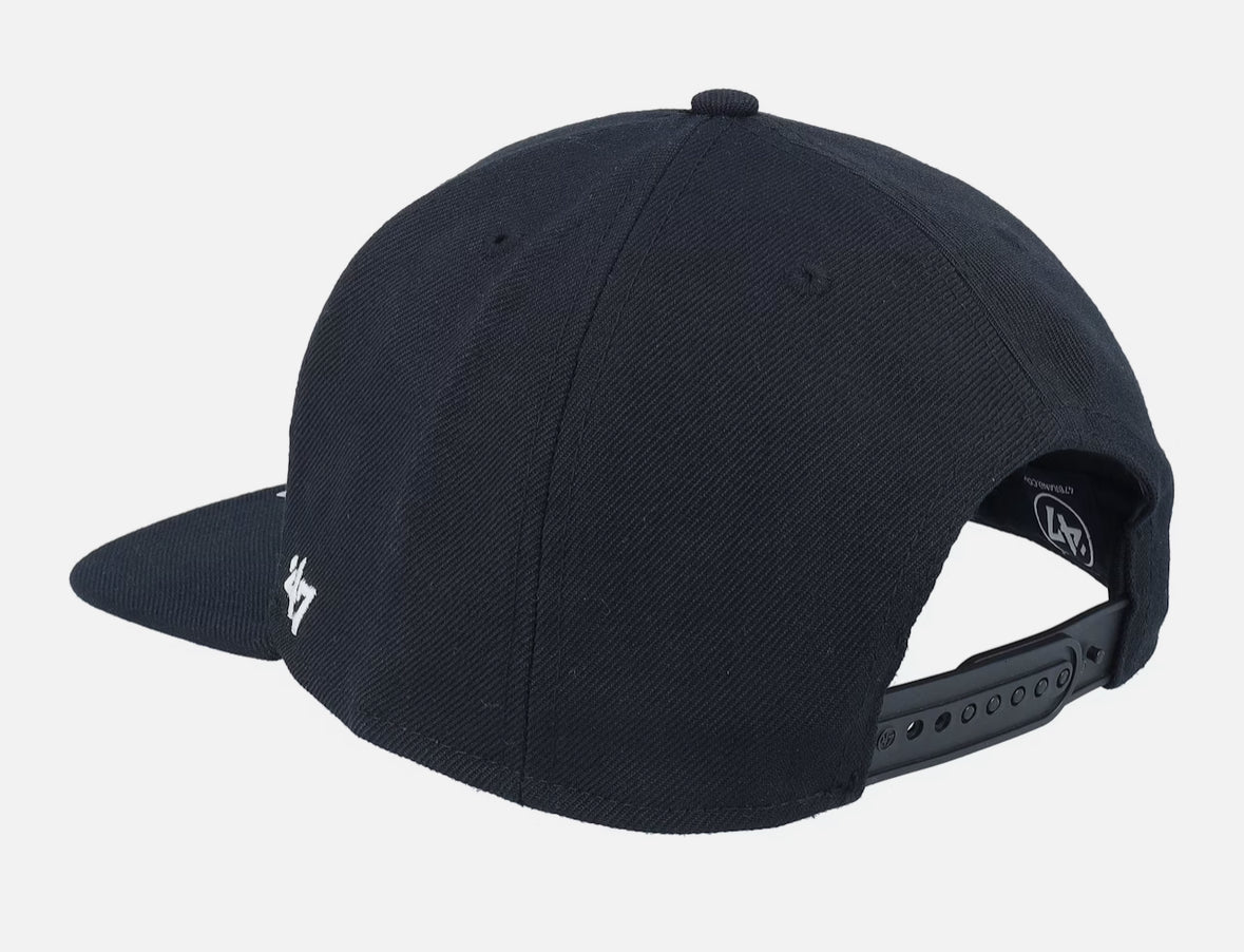 Chicago White Sox Sure Shot Captain Black Snapback - 47 Brand