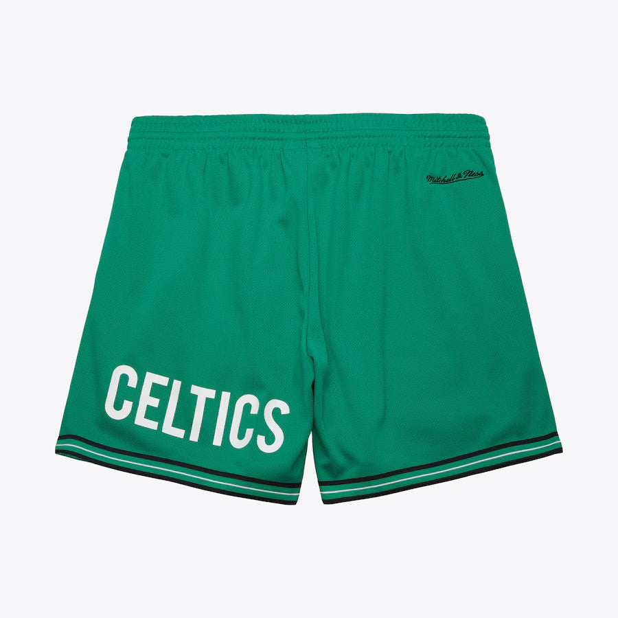 Men's Green Boston Celtics Team Origins Mesh Shorts