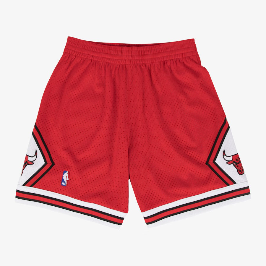 Men's Red Chicago Bulls Hardwood Classics Swingman Basketball Shorts