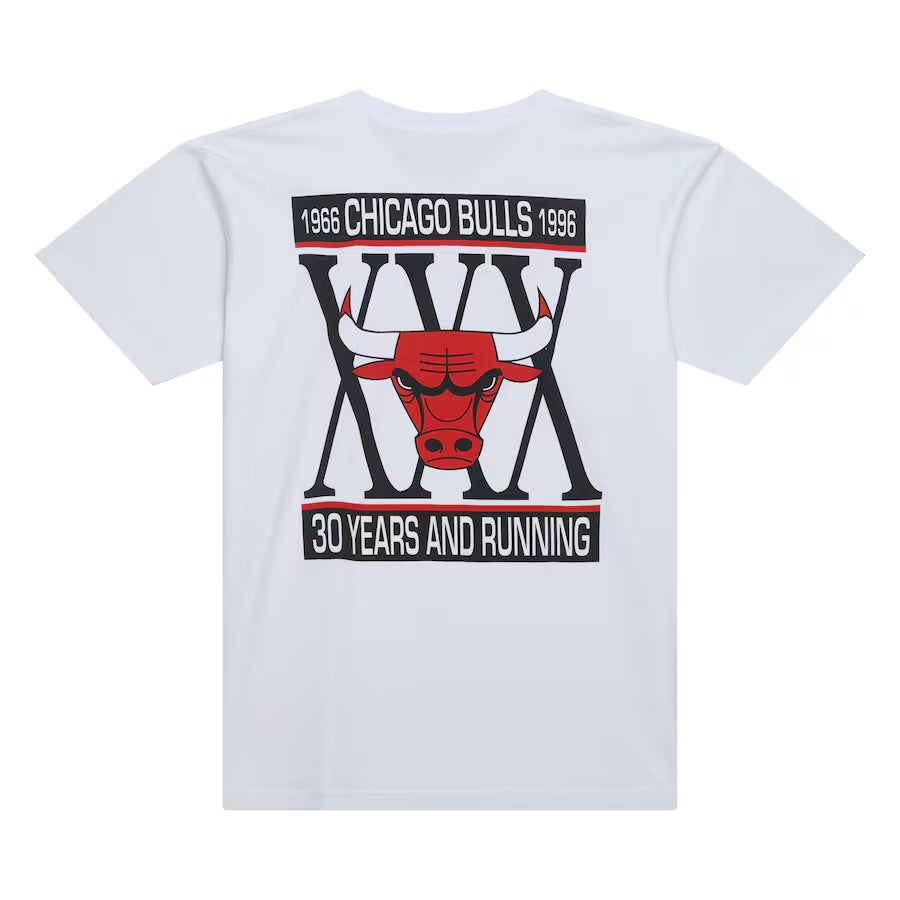 Men's White Chicago Bulls Oversweep T-Shirt