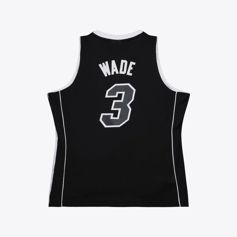 Men's Dwyane Wade Black Miami Heat 2011/12 Swingman Jersey