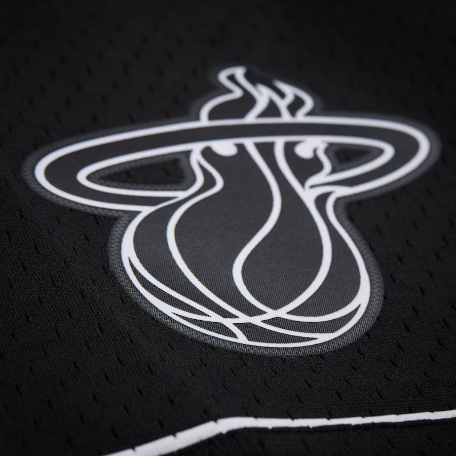 Men's Black Miami Heat 2011/12 Swingman Shorts
