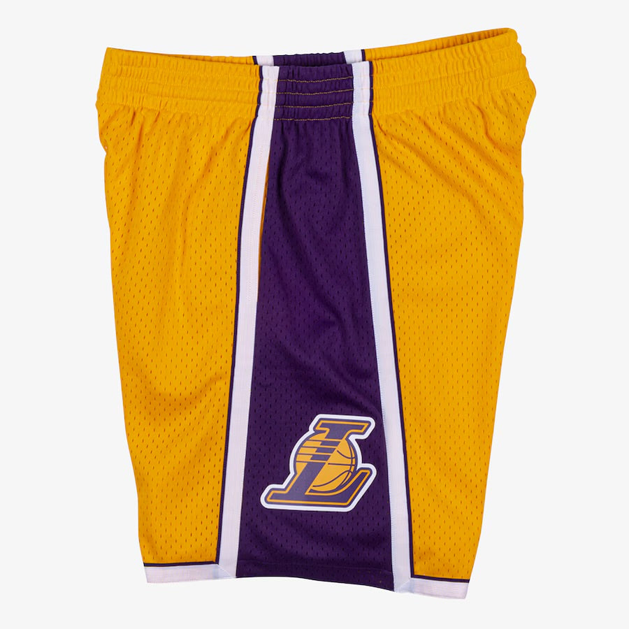 Men's Gold Los Angeles Lakers 2009/10 Hardwood Classics Swingman Basketball Shorts