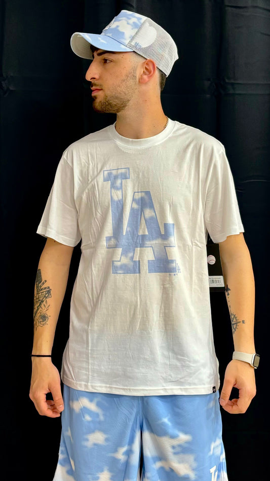 47’ t-shirt Los Angeles white wash