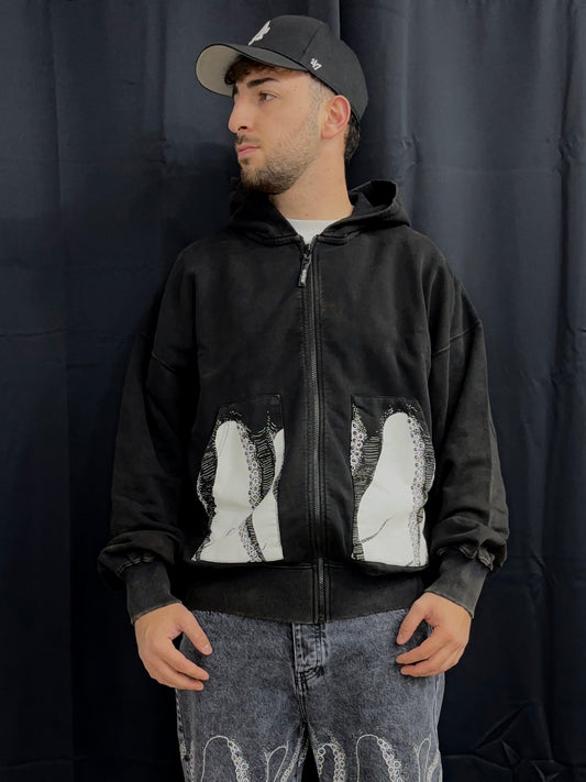 Octopus Pocket Zip Hood