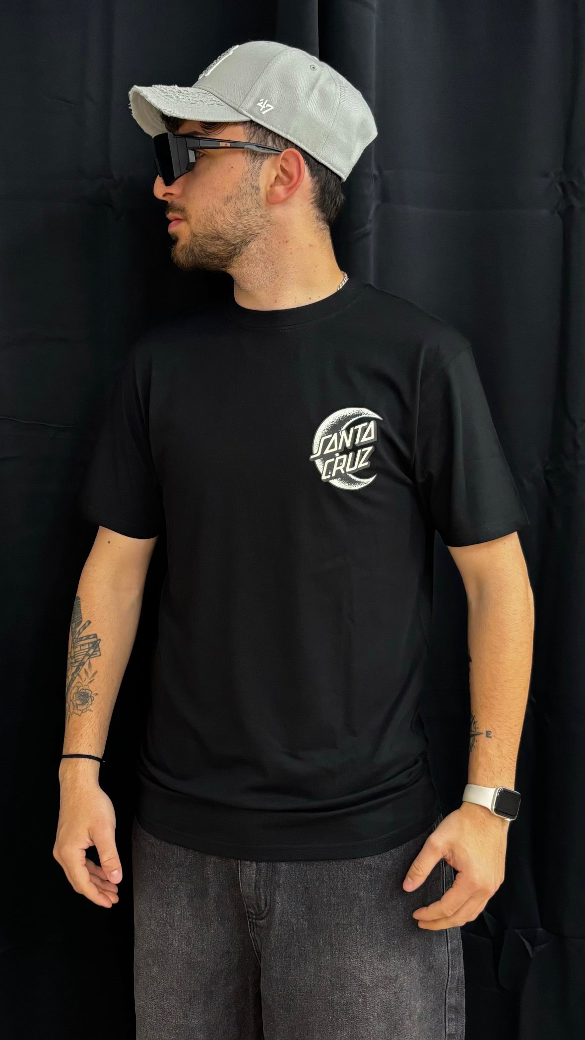 Crescent moon chest t-shirt