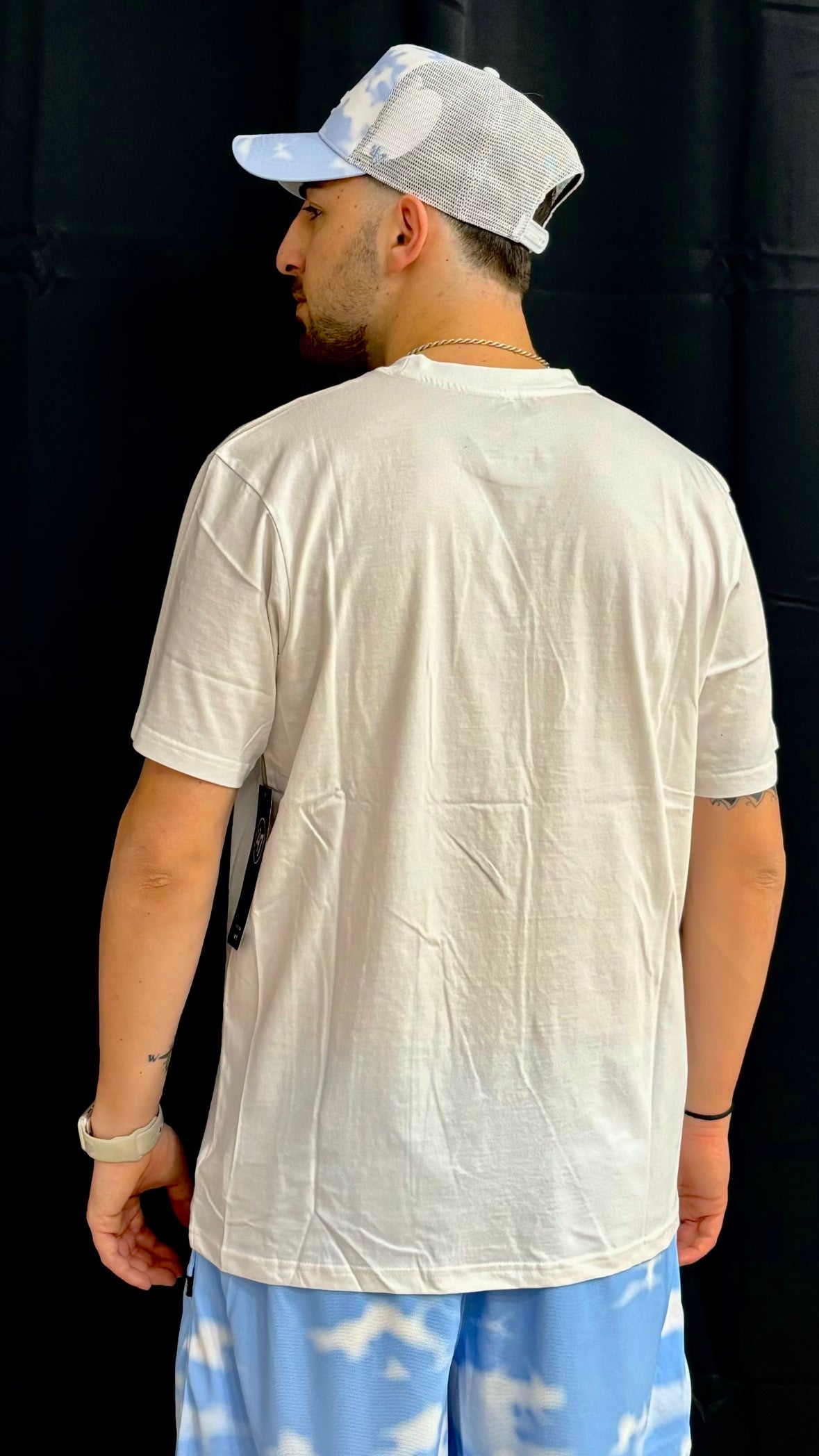 47’ t-shirt Los Angeles white wash