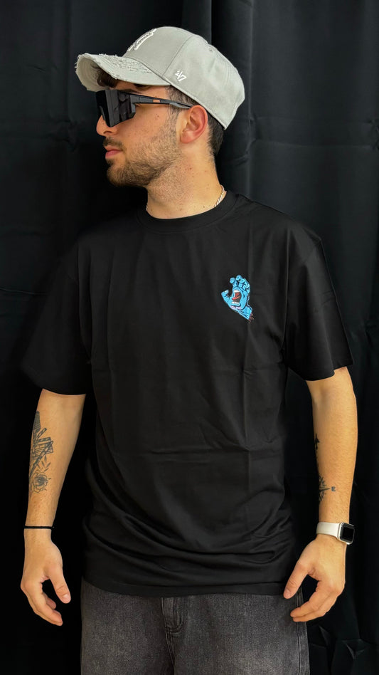 Screaming hand chest t-shirt