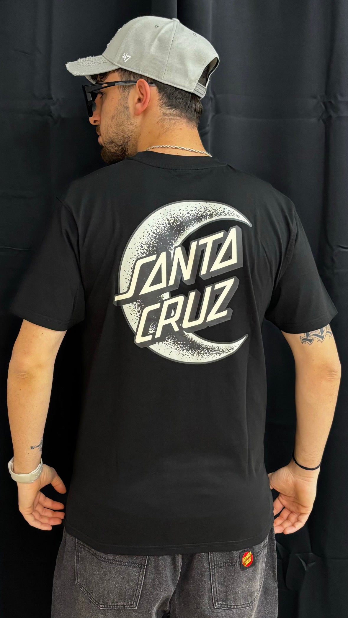 Crescent moon chest t-shirt