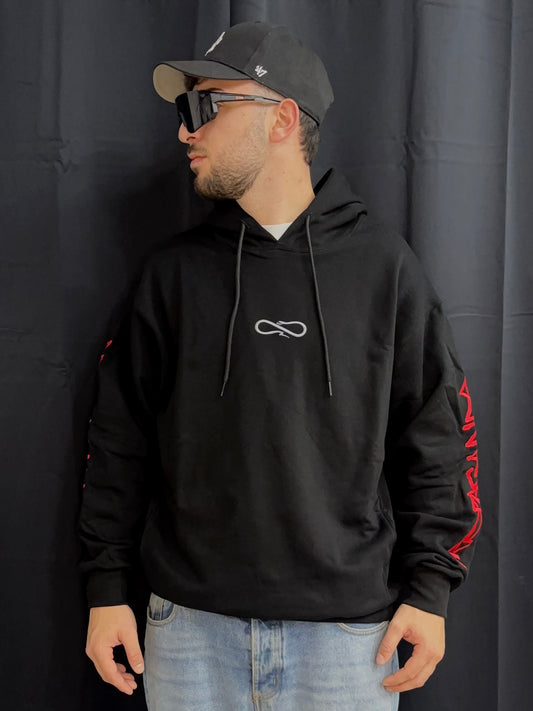 Hoodie script embroidery