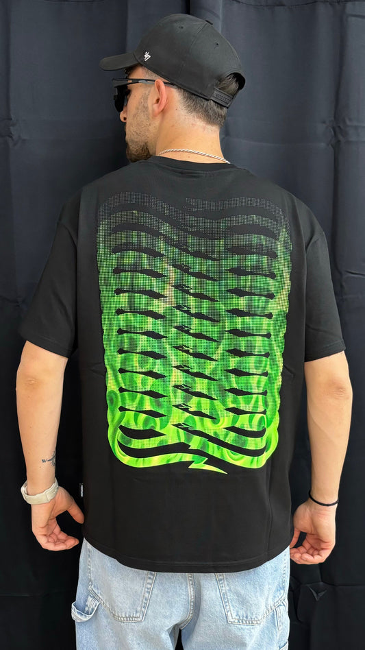 T-shirt ribs flame