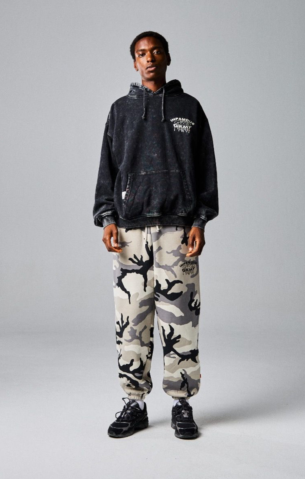 Grimey Follow The Dollar Washed Boxy Hoodie Washed Black