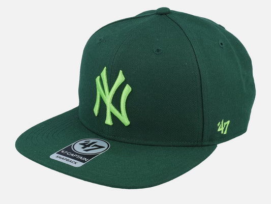 New York Yankees No Shot Captain Dark Green Snapback - 47 Brand