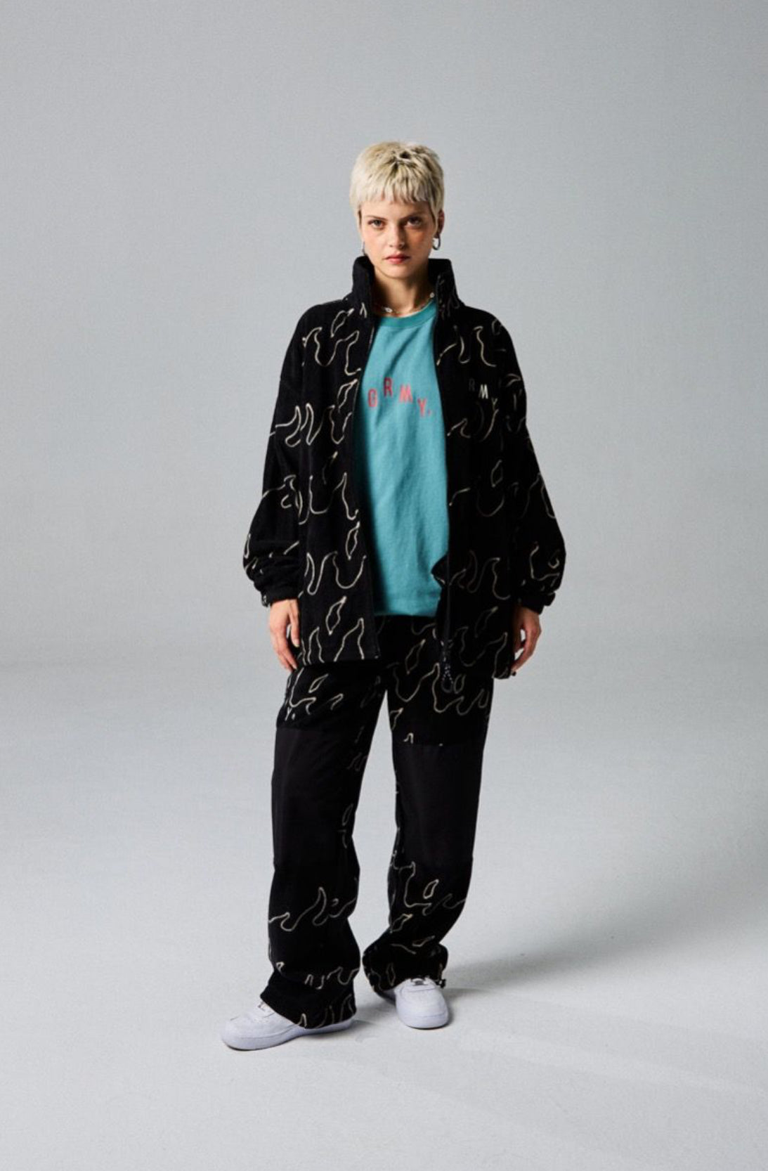Grimey Voodoo Child Polar Fleece Jacket Black