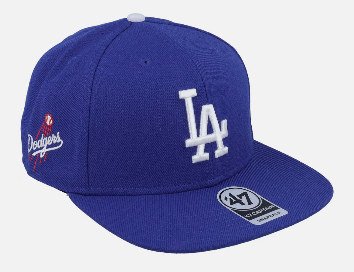 Los Angeles Dodgers Replica Sure Shot Captain Lad Royal Snapback - 47 Brand