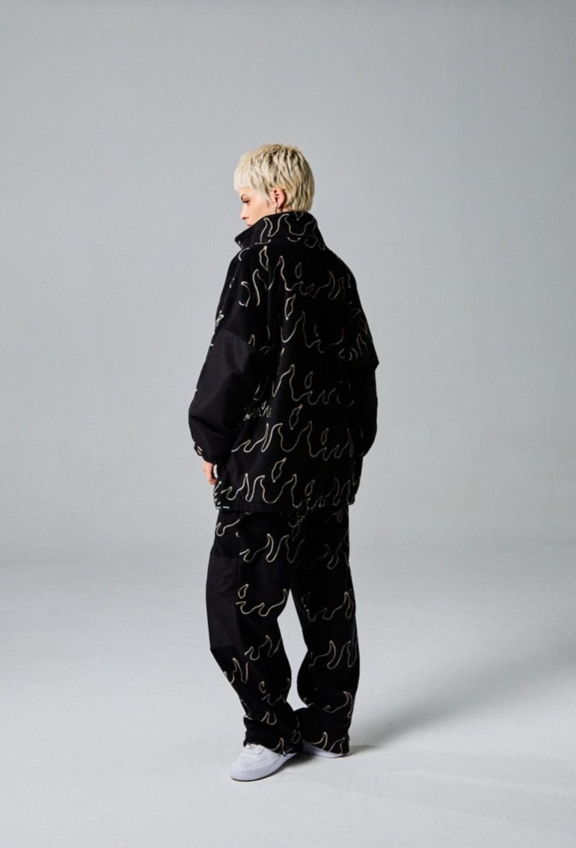 Grimey Voodoo Child Polar Fleece Track Pants Black