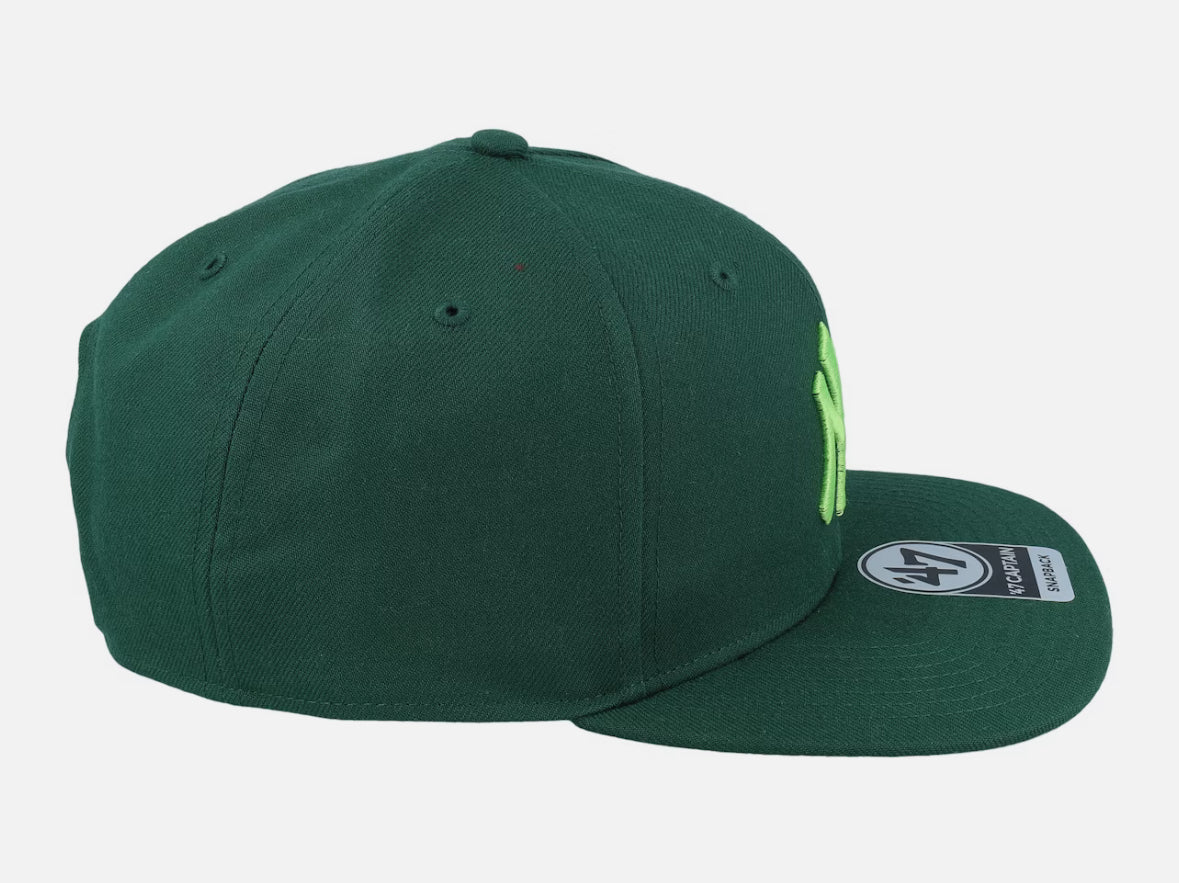 New York Yankees No Shot Captain Dark Green Snapback - 47 Brand