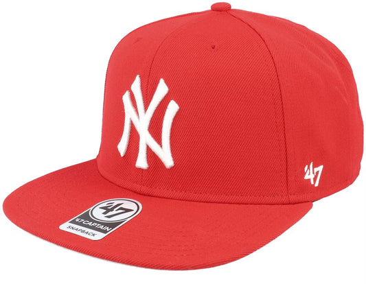 New York Yankees No Shot Captain Red Snapback - 47 Brand