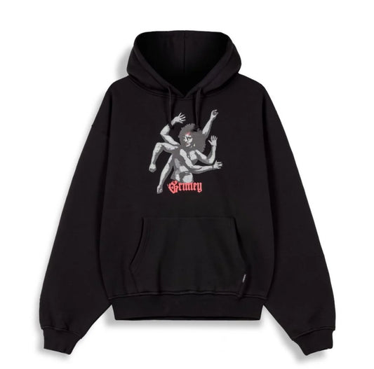 Sudadera Grimey Boxy Saoirse Divine Council Black