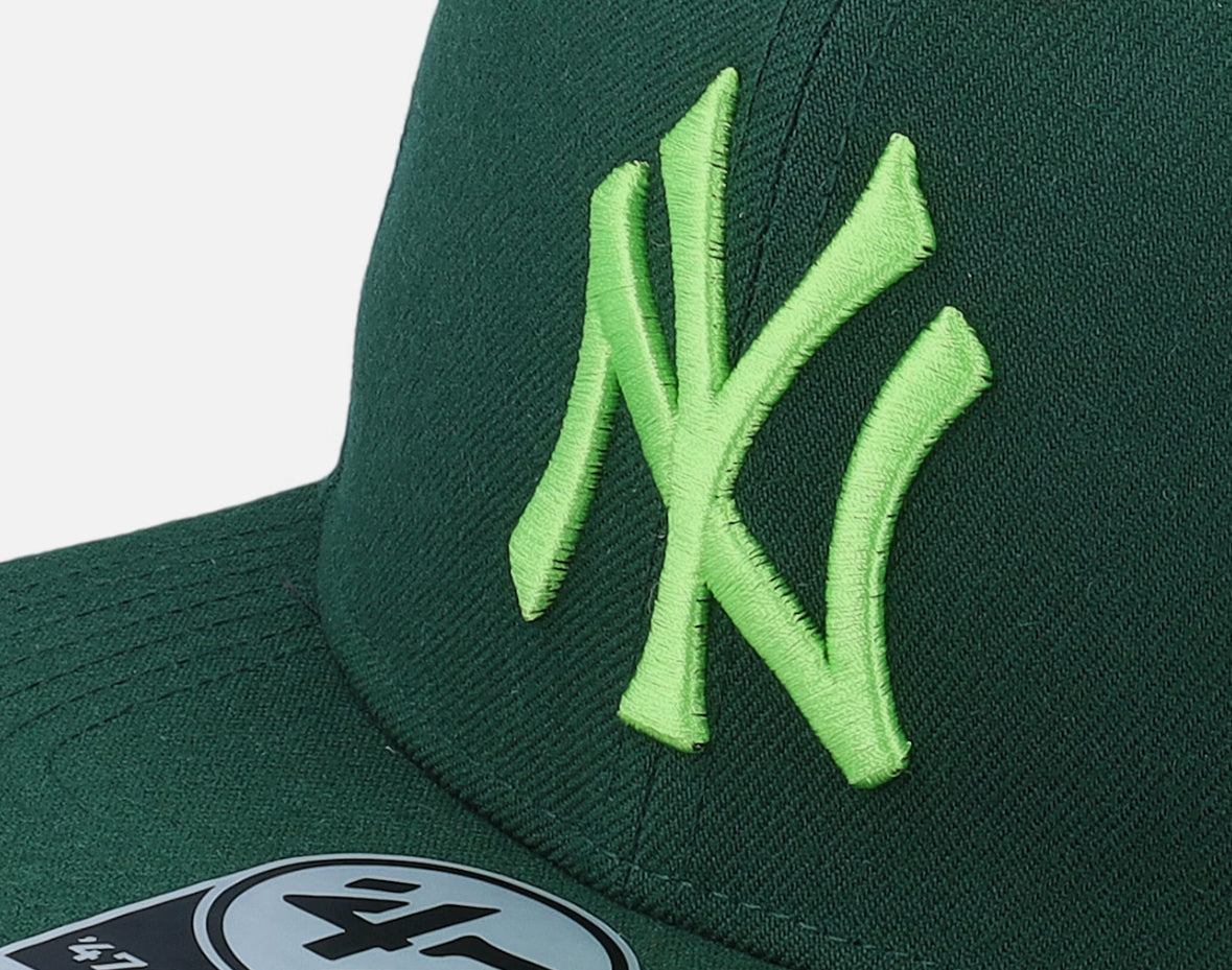 New York Yankees No Shot Captain Dark Green Snapback - 47 Brand