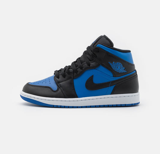 Jordan 1 Mid Black blu