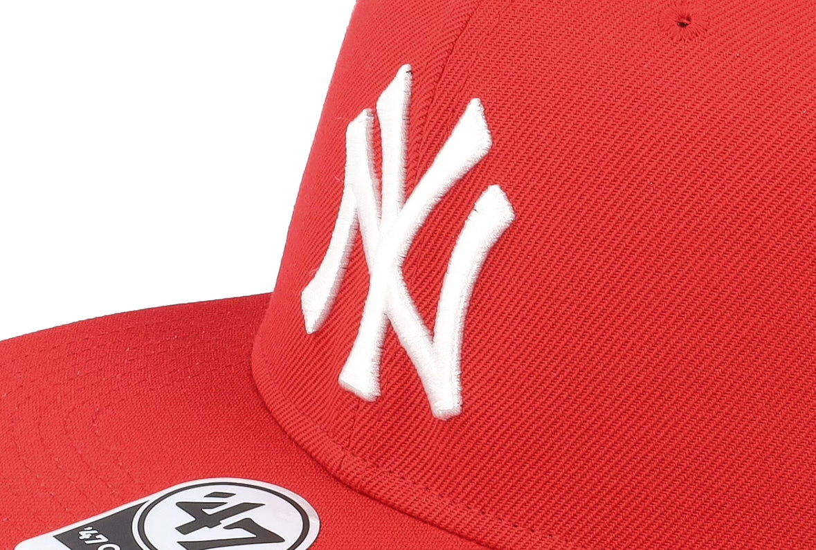New York Yankees No Shot Captain Red Snapback - 47 Brand