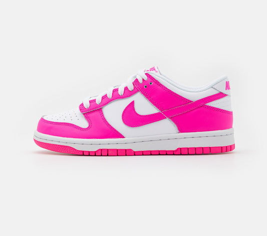 DUNK LOW UNISEX white/laser fuchsia