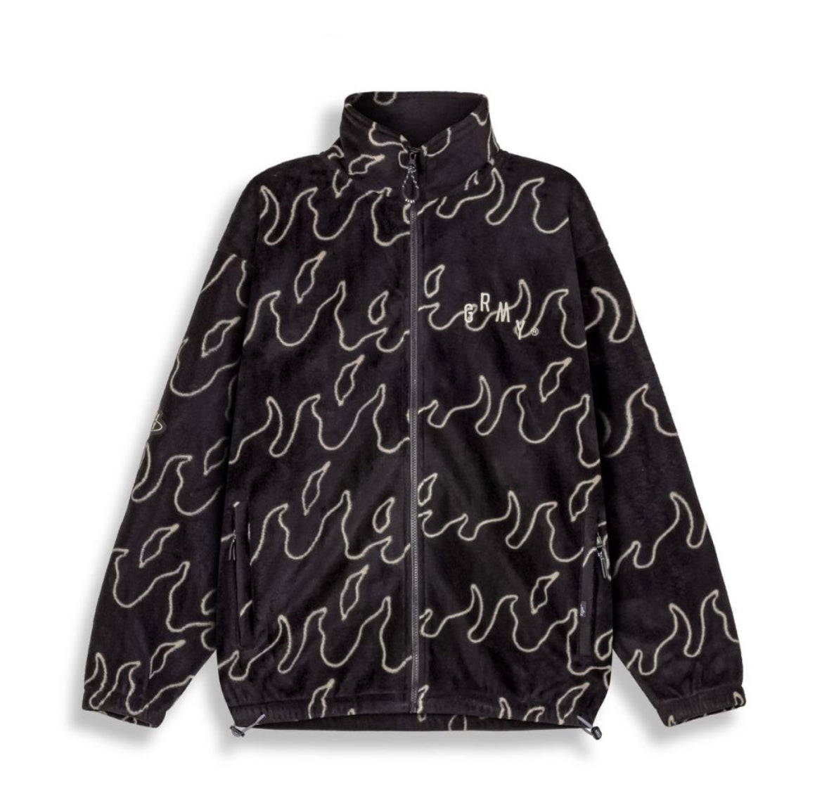 Grimey Voodoo Child Polar Fleece Jacket Black