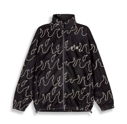 Grimey Voodoo Child Polar Fleece Jacket Black