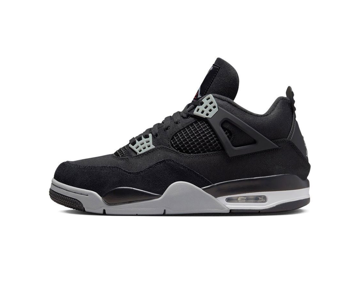 Air Jordan 4 Black Canvas