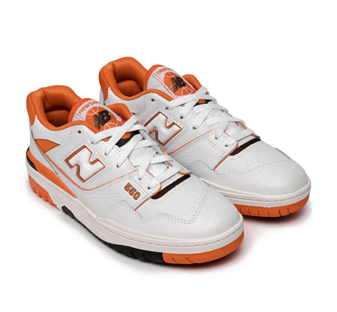 New Balance 550 Bianca/arancione
