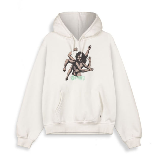 Grimey Saoirse Divine Council Boxy Hoodie Off White