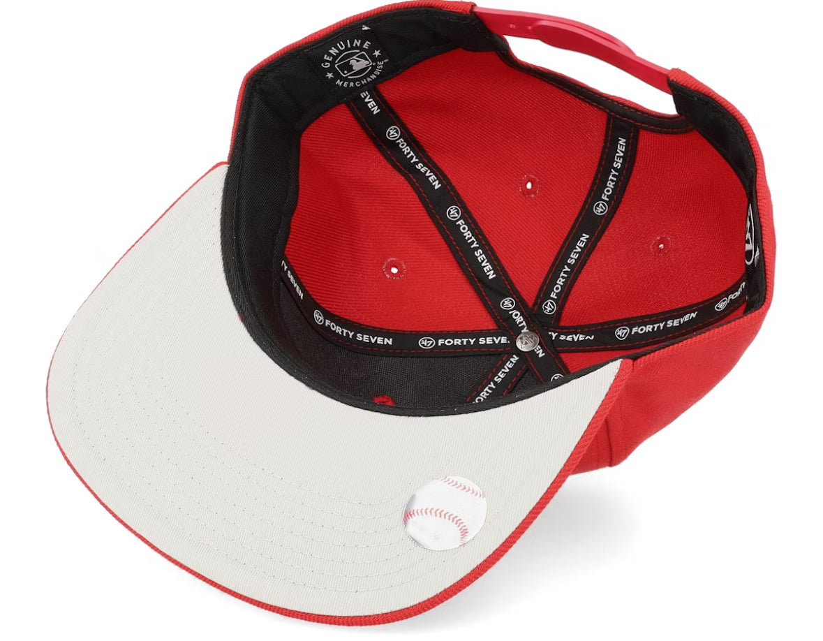 New York Yankees No Shot Captain Red Snapback - 47 Brand