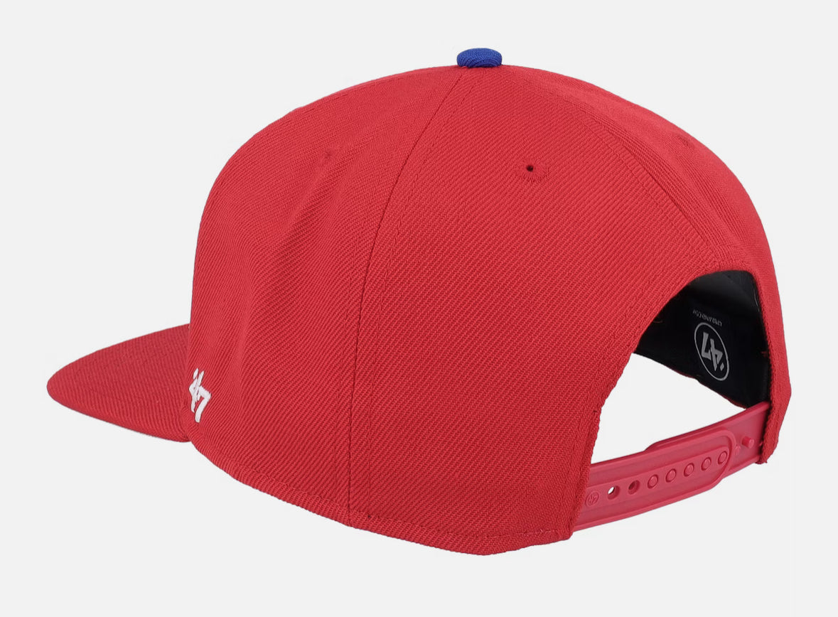 Philadelphia Phillies Replica Sure Shot Captain Red Snapback - 47 Brand
