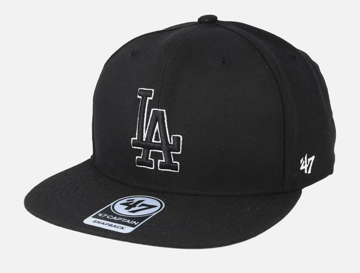 Los Angeles Dodgers No Shot 47 Captain Black Snapback - 47 Brand