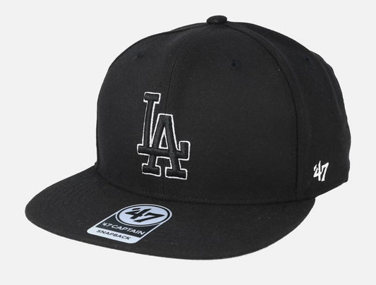 Los Angeles Dodgers No Shot 47 Captain Black Snapback - 47 Brand