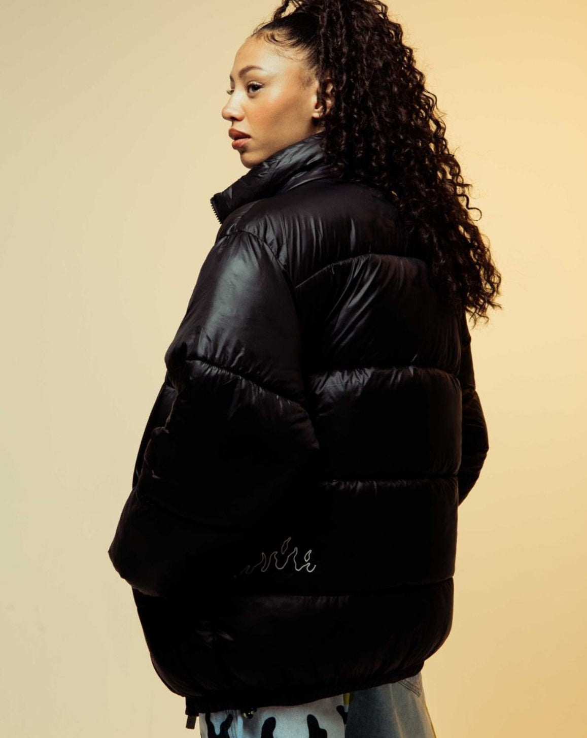 GRIMEY BACK AT YOU PUFFER JACKET - BLACK | FW23