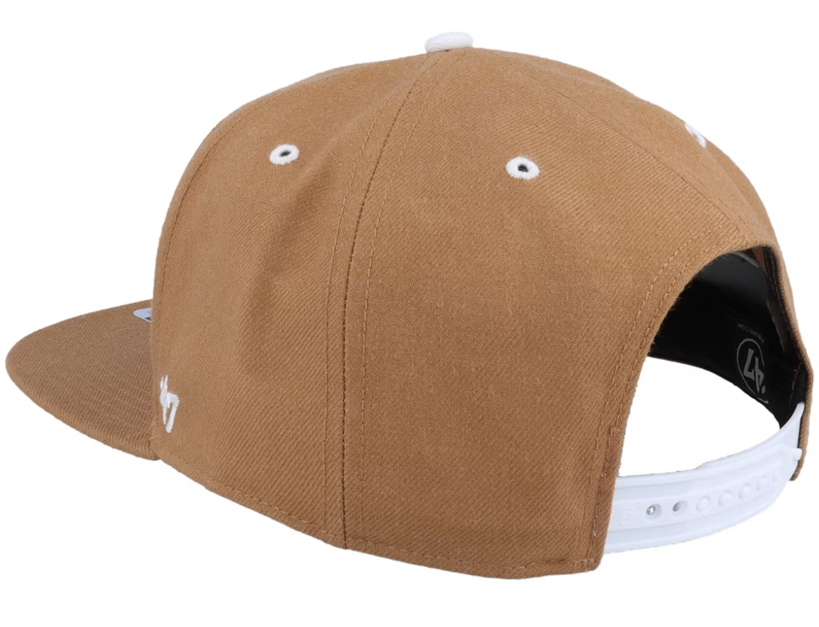Hatstore Exclusive x New York Yankees Stadium Camel/White Snapback - 47 Brand