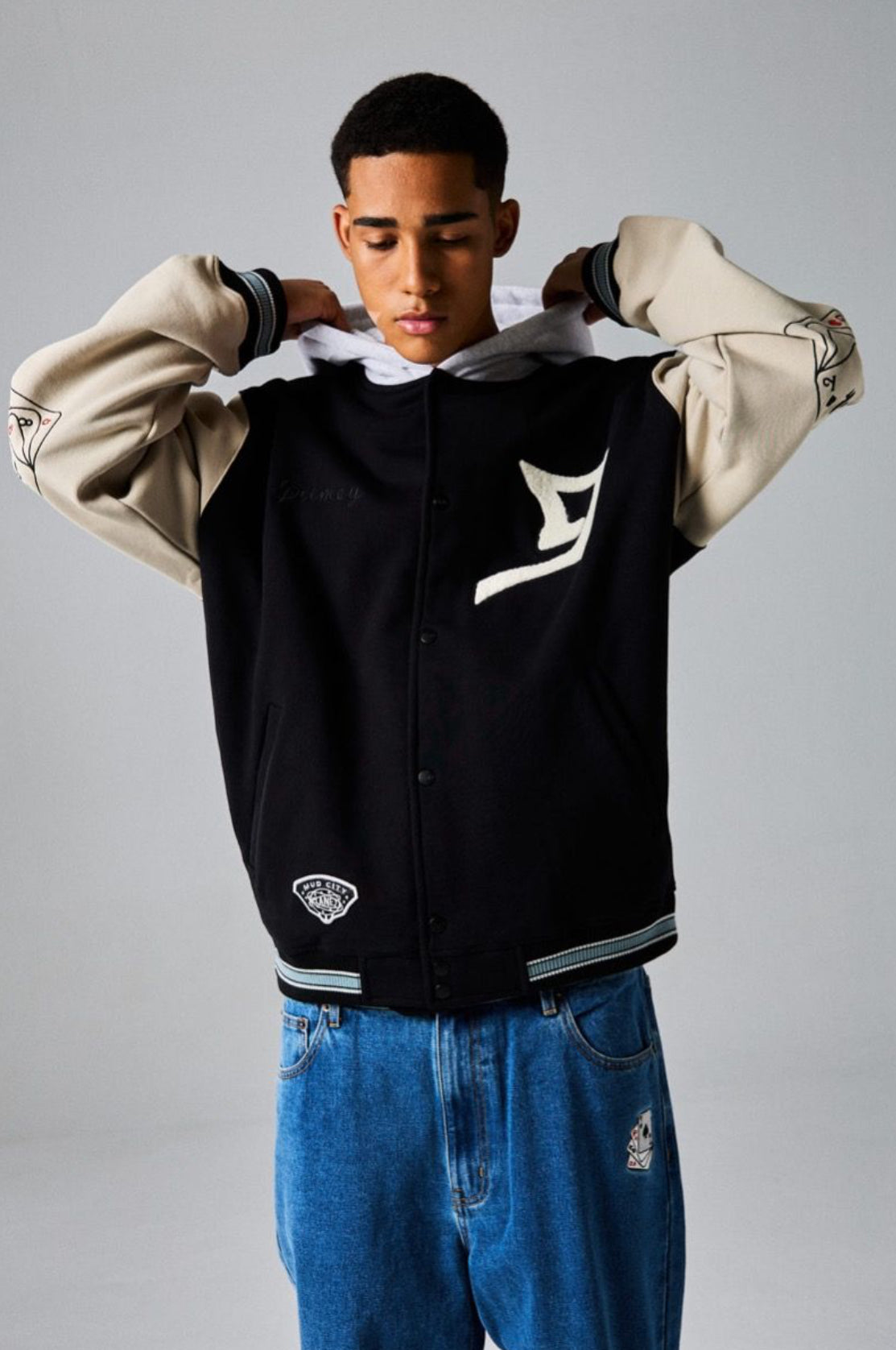 Grimey Deeper fleece Heavyweight Hooded Jacket Black