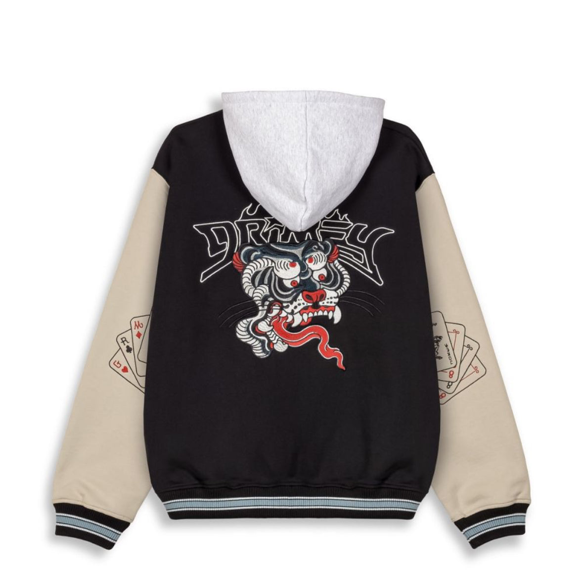 Grimey Deeper fleece Heavyweight Hooded Jacket Black