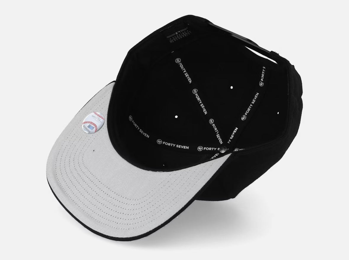 Los Angeles Dodgers No Shot 47 Captain Black Snapback - 47 Brand