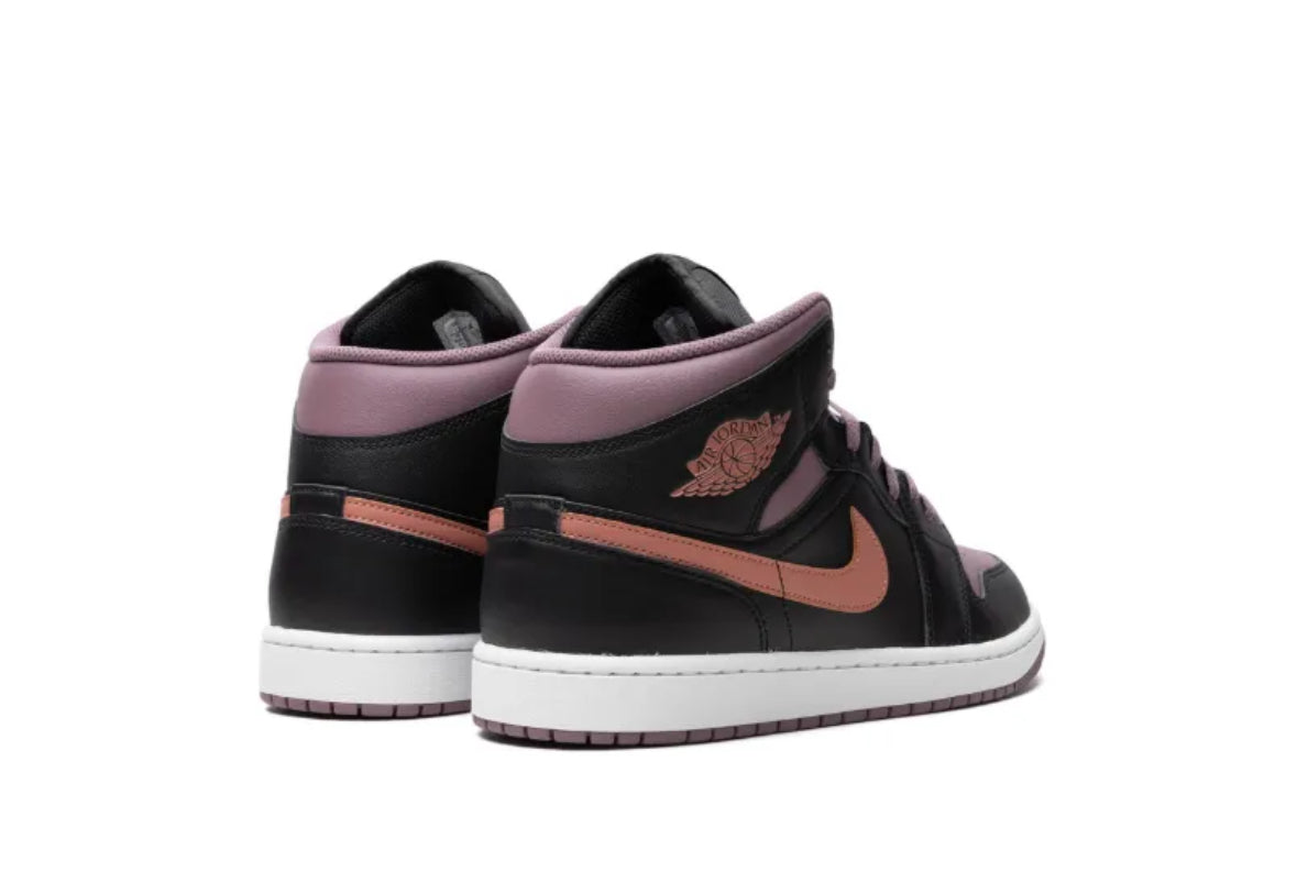 Jordan 1 mid orange-Sky J mauve
