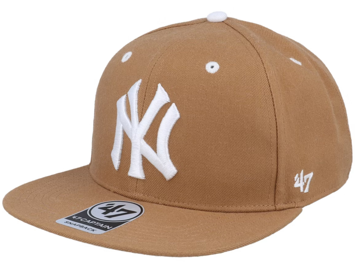 Hatstore Exclusive x New York Yankees Stadium Camel/White Snapback - 47 Brand