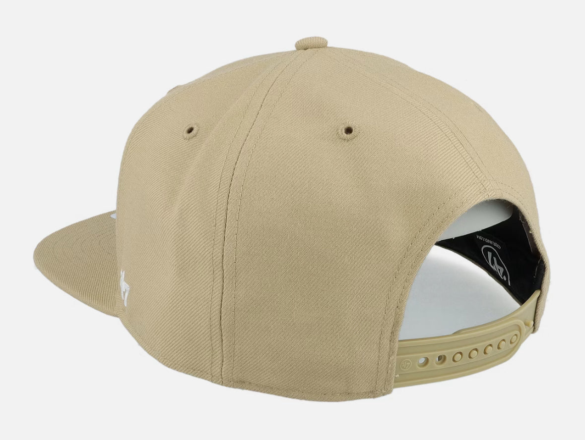 New York Yankees No Shot Captain Khaki/White Snapback - 47 Brand