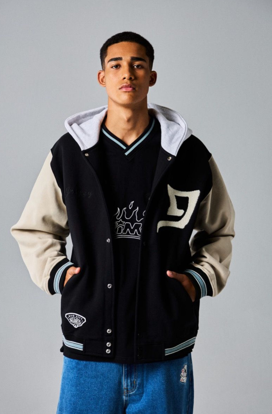 Grimey Deeper fleece Heavyweight Hooded Jacket Black