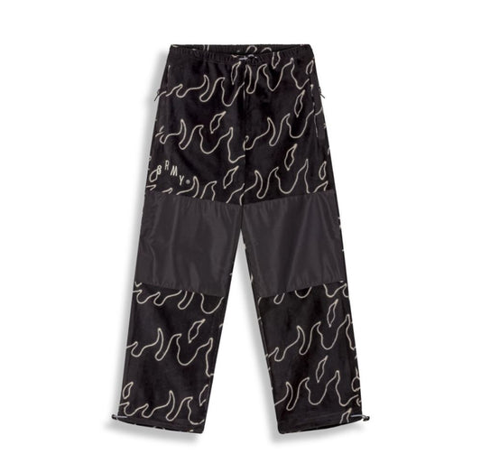 Grimey Voodoo Child Polar Fleece Track Pants Black